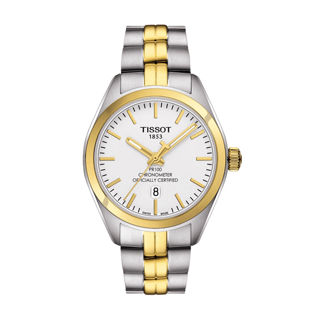 Tissot PR 100 Automatico Uomo T101.408.22.031.00, Cassa Acciaio 39mm, Quadrante Argento, Movimento Swiss Made Con Riserva 80 Ore