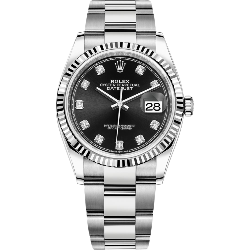 Dong-Ho-Rolex-Datejust-White-Gold-Steel-Black-Diamond-126234